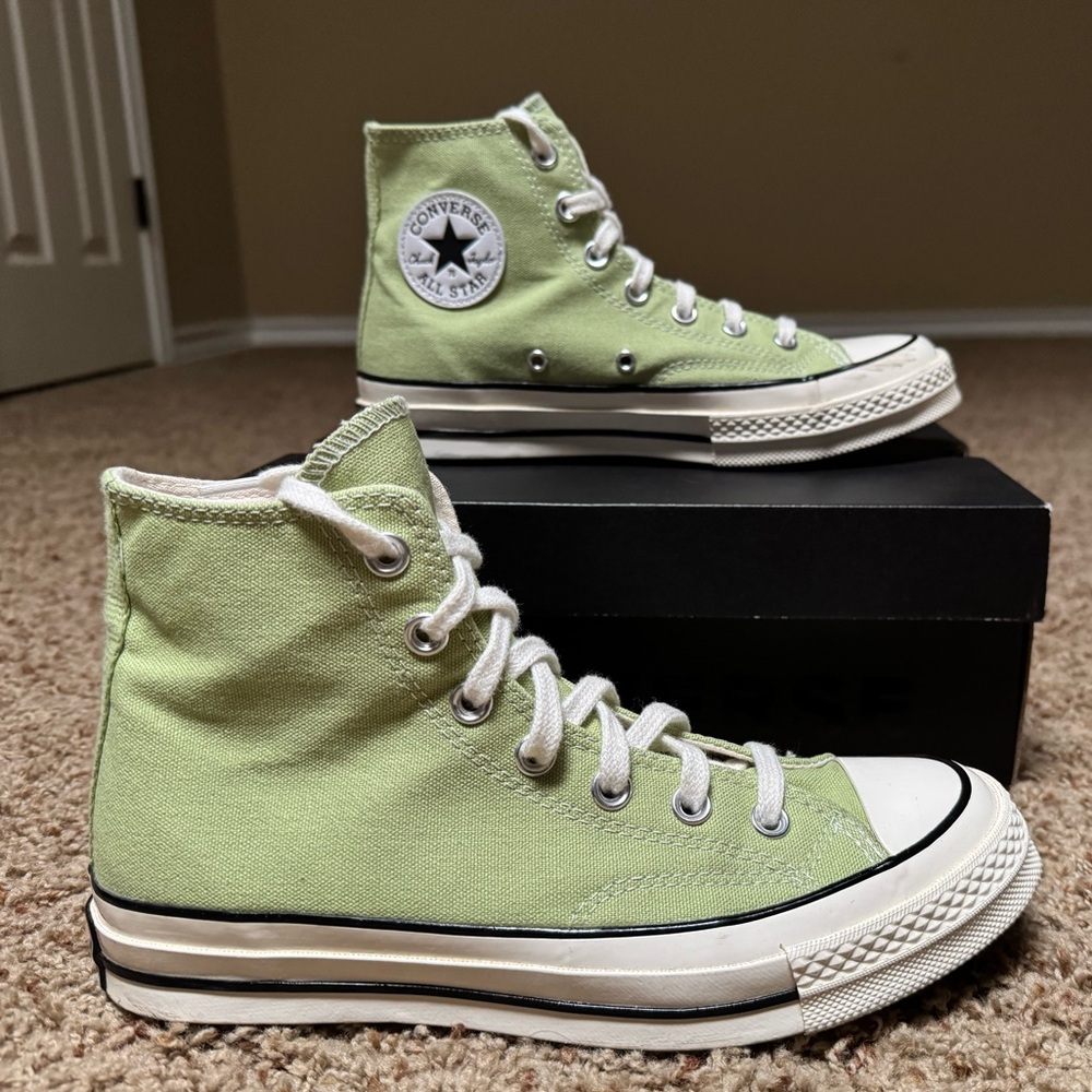 Converse High-Top Sneakers in Light Green